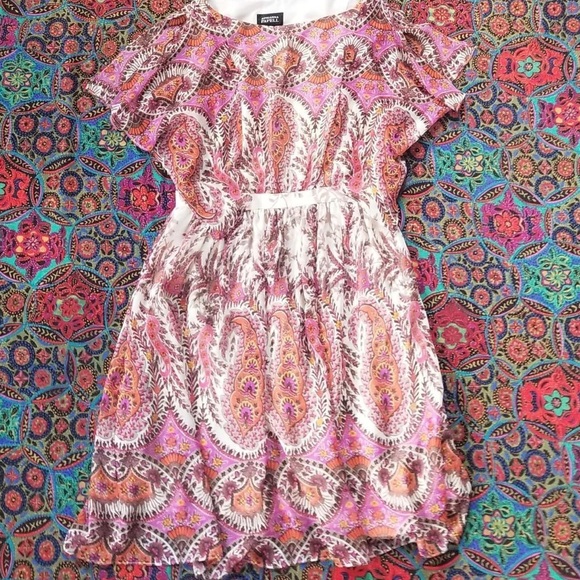 Adrianna Pappel Midi Paisley Dress Women’s Size Medium - Picture 3 of 3